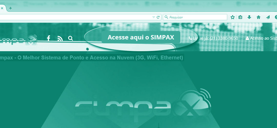 ATENÇÃO: A tela de entrada do SIMPAX vai mudar!