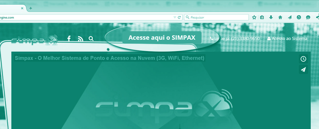 Atenção: A tela do simpax vai mudar