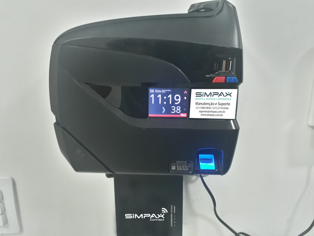 Relógio de ponto biométrico com software - SIMPAX