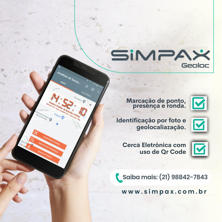 Simpax. Geoloc - App de Controle de Ponto e Confirmação de Presença